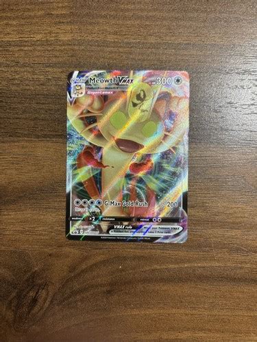 Pokémon Meowth VMAX SWSH005 Full Art Promo TCG Card Near Mint | eBay