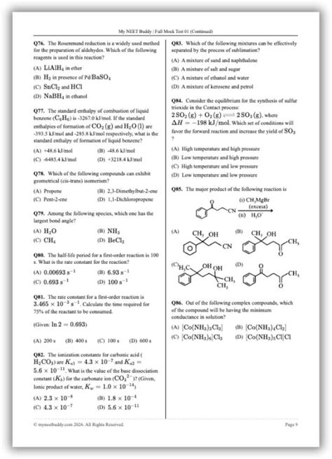 NEET 2027 Mock Test Booklet Pack Of 5 With OMR Sheets Offline Online ...