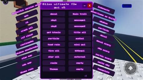 Universal Script 📌 | Reposted Bliss ultimate f3x gui v5 — Roblox ...