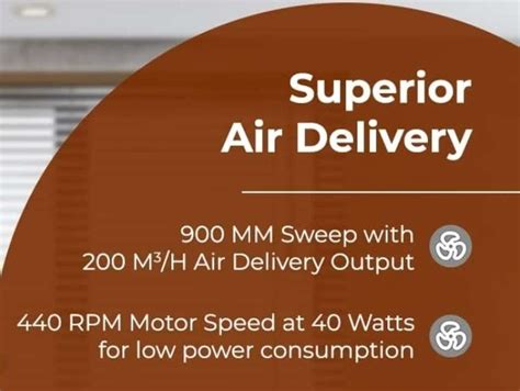 blue sun Ceiling fan 900 mm black with 12 Months Warranty Anti Dust 900 ...