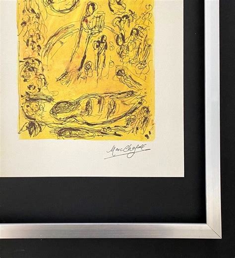 MARC CHAGALL | ORIGINAL VINTAGE 1975 | SIGNED PRINT | MOUNTED AND ...