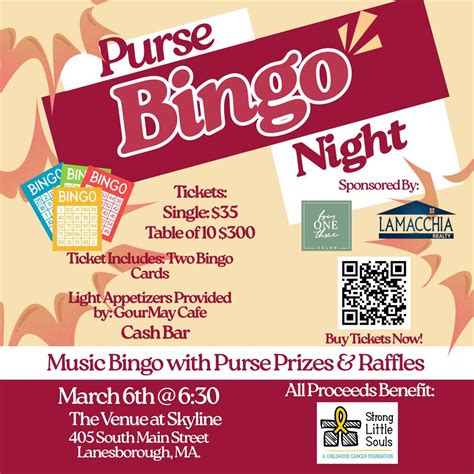 Purse Music Bingo ? , The Venue At Skyline, Lanesboro, 6 March 2026 ...