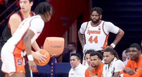 Syracuse center Eddie Lampkin talks about back injury that kept him out ...