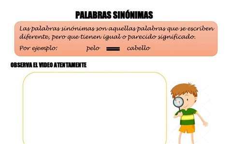 BLOG DE 3º Y 4º: LAS PALABRAS SINÓNIMAS