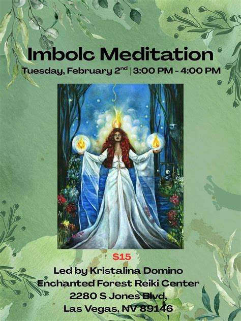 Imbolc Meditation led by Kristalina, Enchanted Forest Reiki Center ...
