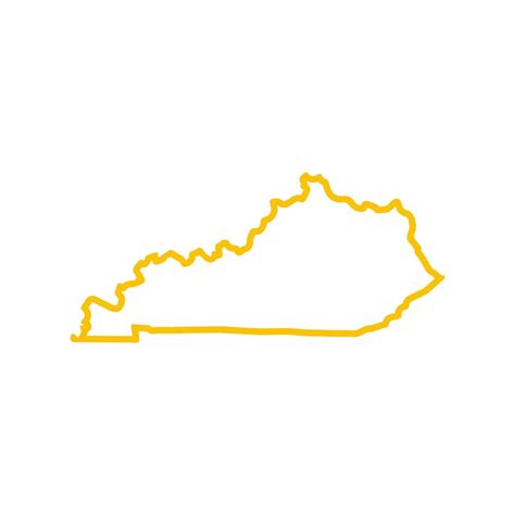 Kentucky Outline Vinyl Decal Hallow State Line shape sticker | eBay