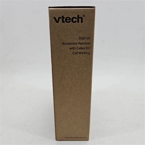 VTech DS6101 Accessory Handset for DS6151 Series Black & Silver 2-Line ...