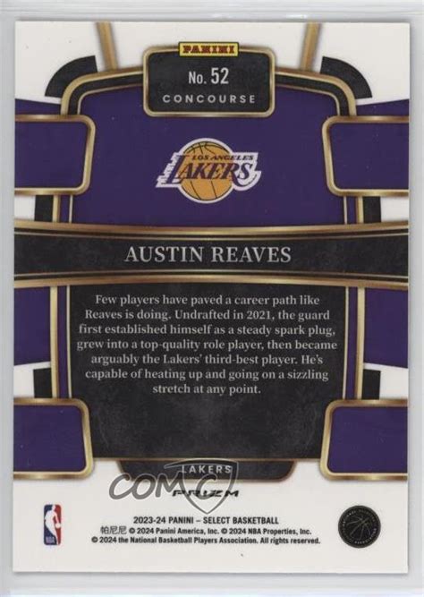 Panini Select Concourse Tri Color Prizm Austin Reaves Ebay