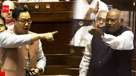 Kharge Face Off With Rijiju In Rajya Sabha As Online Gaming Bill Passed ...
