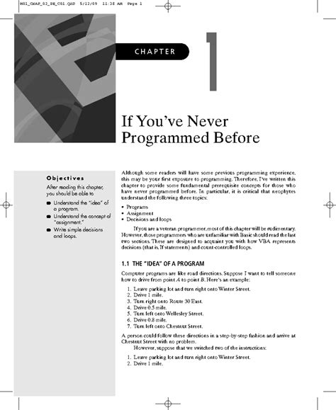 M01_CHAP_01_Intro_to_Programming_Basics - Studocu
