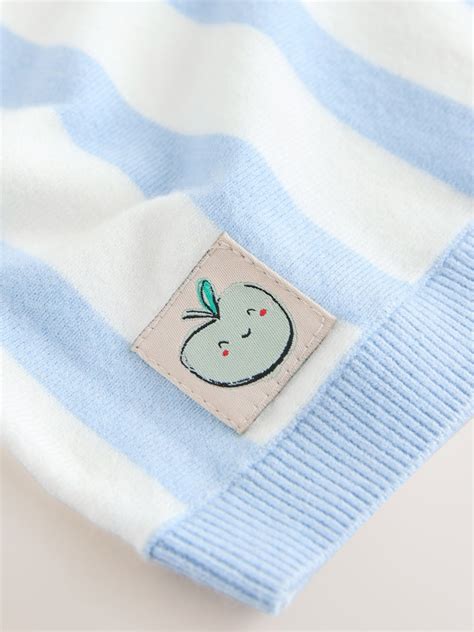 Buy Blue Character Button Neck Knitted Polo Shirt (3mths-7yrs) from ...