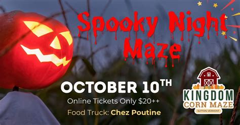 Spooky Night Maze, 1350 Burke Rd, Sutton, VT, United States, Vermont ...
