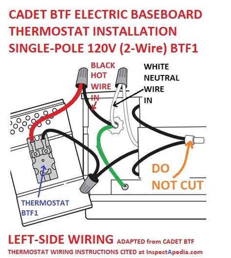 Wiring A Thermostat To A Baseboard Heater