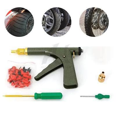 Tire Plugger Tubeless Tire Wheel Repair Gun Kit Mushroom Plug Probe