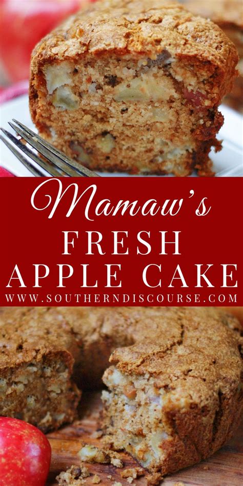 Mamaw S Old Fashioned Fresh Apple Cake Southern Discourse Fresh Apple Cake Apple Cake