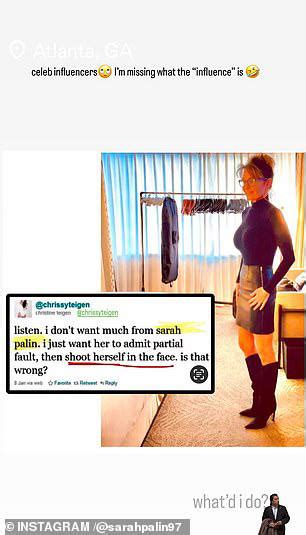 Sarah Palin unleashes on 'poisonous' Chrissy Teigen