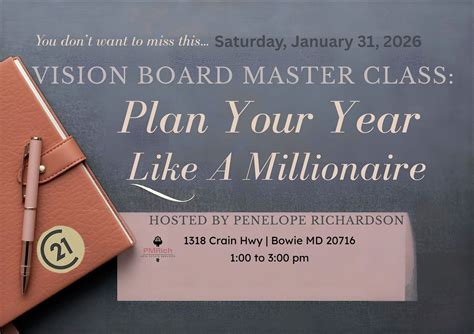 Vision Board Master Class: Plan Your Year Like A Millionaire, 1318 ...