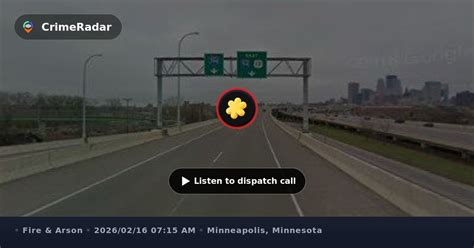 Small warming fire at encampment off I-394, Minneapolis MN | CrimeRadar