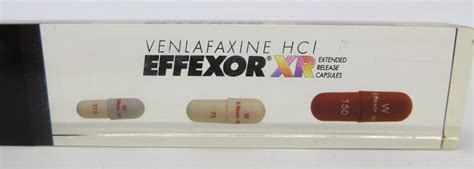 Drug Rep Promo Letter Opener VENLAFAXINE HCI EFFEXOR XR Lucite Encased ...