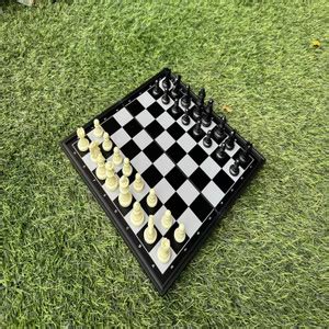 BHVMEY Travel Magnetic Chess Set with Secure Closure Educational Board ...
