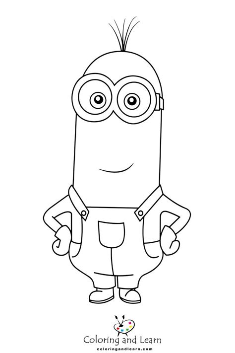 Minions Coloring Pages Coloringandlearn In Minions