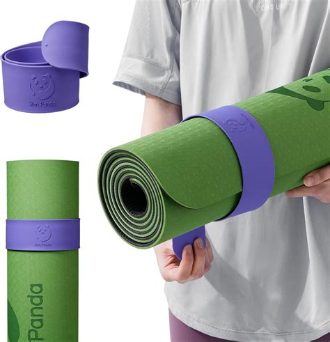 Slim Panda Yoga Mat Strap Slap Band One Snap Keeps | Desertcart INDIA