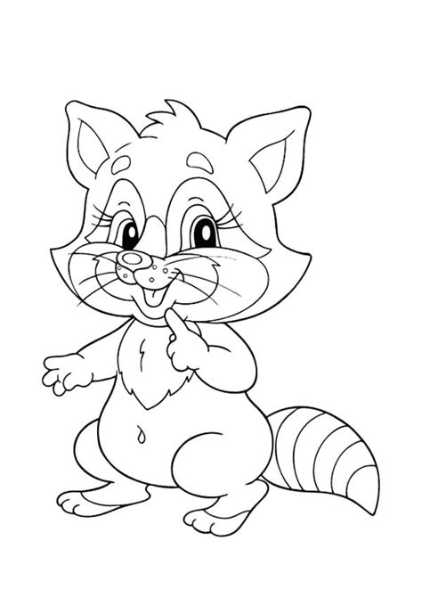 Printable christmas raccoon coloring pages. commongorund: Raccoon Coloring Page Preschool