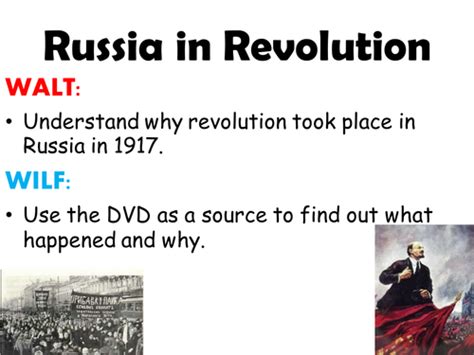 Russia Revolution Question Sheet For Video Teaching Resources