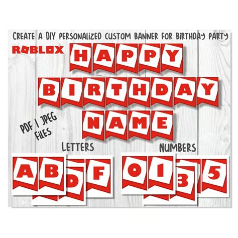 Happy Birthday Banner With Red Letters And Numbers On White Wooden