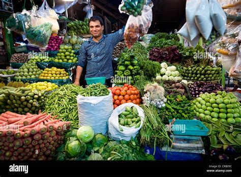Vegetable Market Kolkata Calcutta West Bengal India Asia Stock