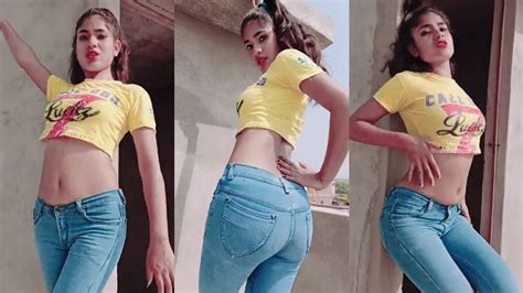 Indian Girl Dance In Jeans Tik Tok Video YouTube