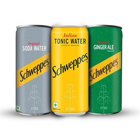Soft Drink Schweppes Tonic Water And Ginger Ale 300ml Liquid