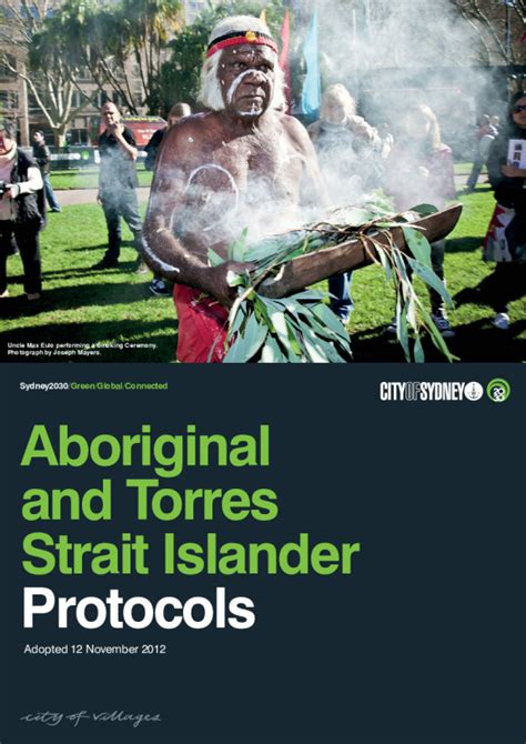 Aboriginal And Torres Strait Islander Protocols City Of Sydney