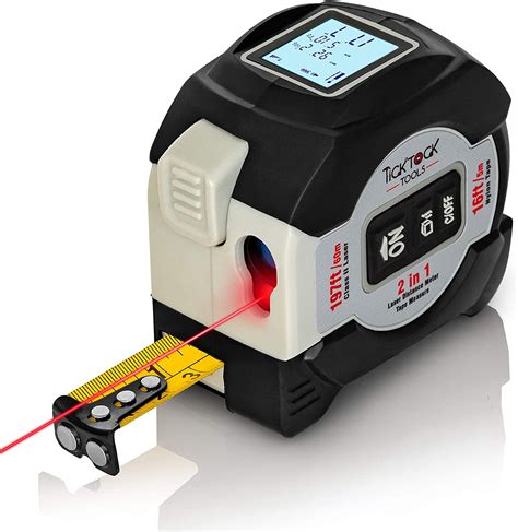 Laser Tape Measure By Ticktock Tools 2 In 1 Laser 197ft60m