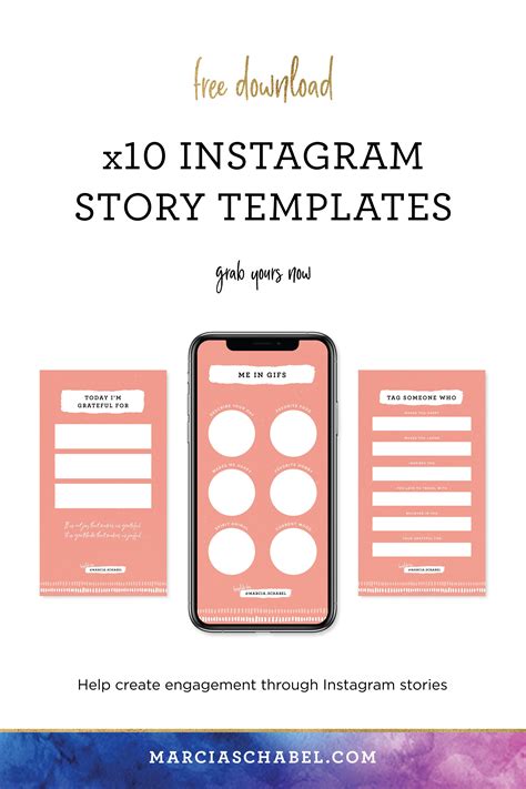 X10 Free Instagram Story Template Pack Instagram Backgrounds