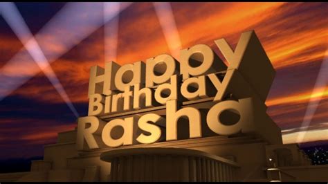 Many many happy returns of the day, varsha. Happy Birthday Rasha - YouTube