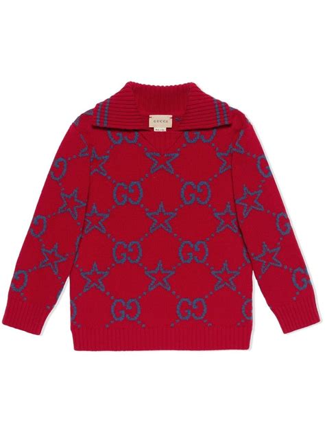Gucci Kids Gg Stars Wool Sweater Farfetch