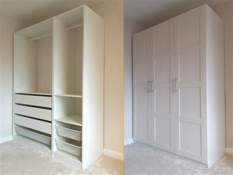 The outside of the wardrobe you can make attractive with one of the series' doors. Pax wardrobe- inside out | Small room ikea, Ikea white ...