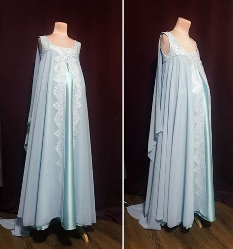 Padme Amidala Blue Nightgown Cosplay Costume Cosplay Dress Dresses