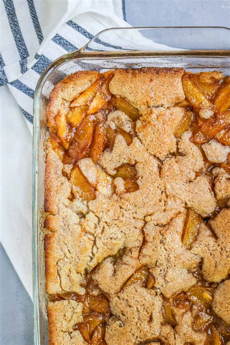 Combine, peaches, 1 cup of sugar and water in saucepan , bring to a boil and simmer for 10 minutes. Easy Peach Cobbler | The Culinary Compass