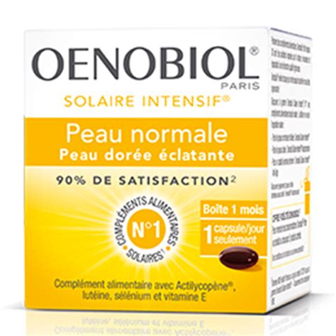 Oenobiol Solaire Intensif Peaux Normales 30 Capsules Parapharmacie