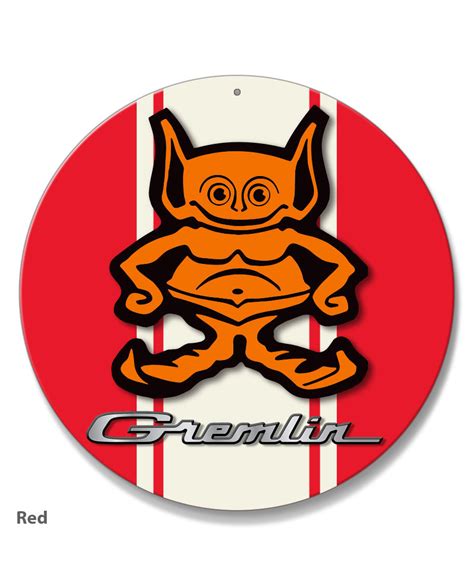 1970 1978 Amc Gremlin Guy Emblem Novelty Round Aluminum Sign Legend