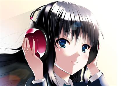 Anime Anime Girls Headphones K On Akiyama Mio Wallpaper