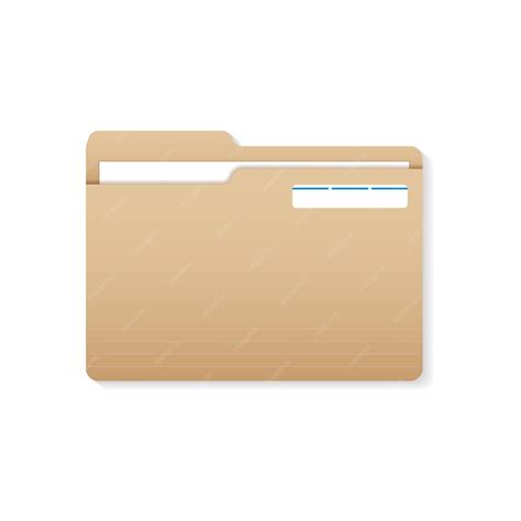 Premium Vector Computer Folder Icon In Flat Style Document Archive