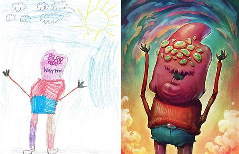 Umetnici Oživeli Dečije Crteže Da Bi Ih Podstakli Na Maštanje