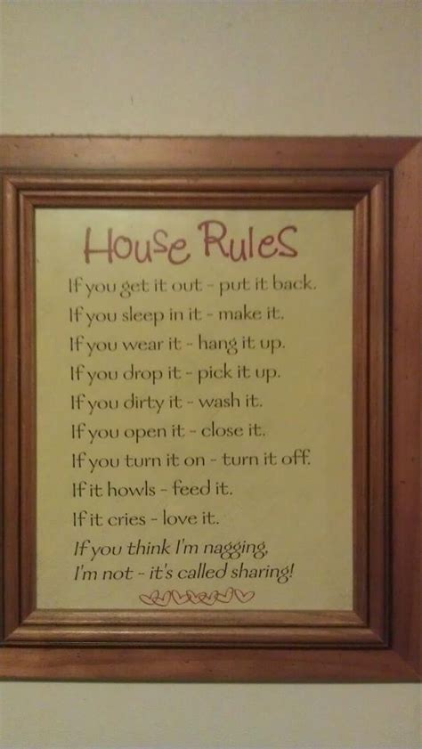 House Rules Quotes Quotesgram