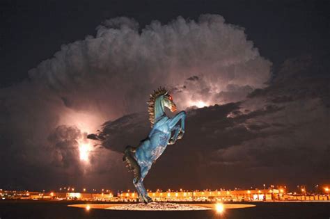 New dining choices to include kabod coffee, denver street eats, the post brewing co., jax fish house & oyster bar, shake shack, and snooze. Denver New World Airport 32 Foot Statue of the Horse of ...