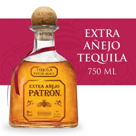 Patron Tequila Extra Anejo 750 Ml Bakers