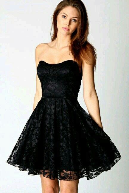 Black Short Lace Dress Cheap Prom Dresses Fashion