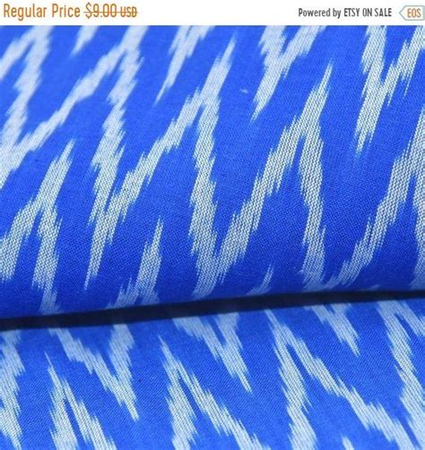 Shop Blue And White Zig Zag Pattern Ikat Fabric From Our Etsy Shop